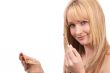 Portrait of beautiful blonde woman