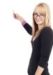 Beautiful blonde businesswoman