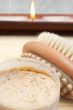 Relaxing spa scene with body products