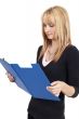 Beautiful blonde businesswoman