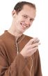 Young caucasian man listening to music