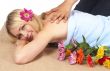 Beautiful blonde woman at a spa