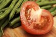 Juicy fresh tomatoes and beans