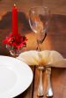 Table setting with a plate and cutlery