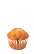 Blueberry muffin on white