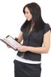 Beautiful brunette businesswoman