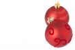 Red Christmas baubles