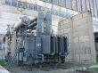 High voltage  electric converter equipment at a power plant