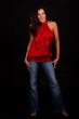 Red blouse