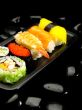 assorted sushi plate
