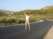 Jumping over road