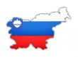 flag and map of slovenia