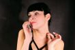 woman on phone