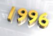 year 1996 in gold 3d