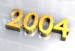 year 2004 in gold 3d