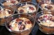 Tasty muffins with berries and nuts