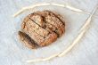 Rye bread on canvas