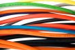colored cable close up