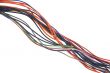 colored cable on white