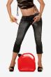 Woman legs and gas tank