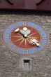 historical number sheet, church clock Lucerne