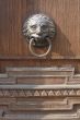 Lion head as door handle