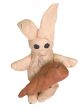 Hare stuck together from plasticine