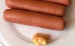 Sausages on a plate.