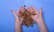 Scattering of wood nuts