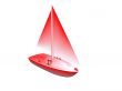 ship. 3D yacht sport icon