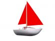 ship. 3D yacht sport icon
