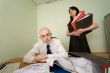 Bookkeeper and the secretary on a workplace