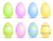 Set of vector eggs