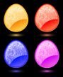Set of vector stylized eggs