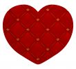 Vector illustration of a leather heart