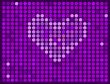 Vector abstract violet background with heart