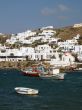 waterfront of Mykonos island