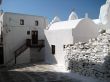 narrow street on a greek island