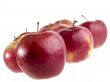 red apples on wite with clipping path