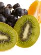 Kiwi fruit with grape of muscat and orange