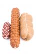 sausage on white closeup