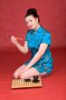 Japanese girl with stick