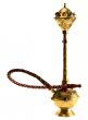 vintage Indian hookah on white background
