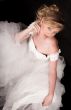 Attractive woman in wedding gown