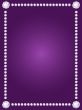 Vector diamond frame on violet background