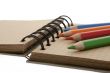 Memo pad with colored pencils
