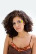 Brunette with flower makeup