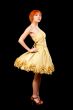 Redhead in yellow dress