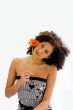 Young girl with flower