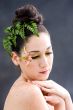 Flower eye makeup